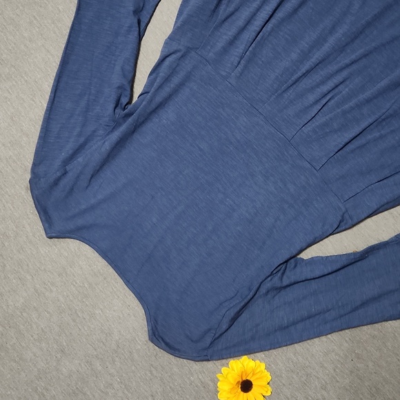 Style & Co. Boho 3/4 Bell Sleeve Babydoll Peplum High-Low Blouse Top Shirt - Picture 5 of 11